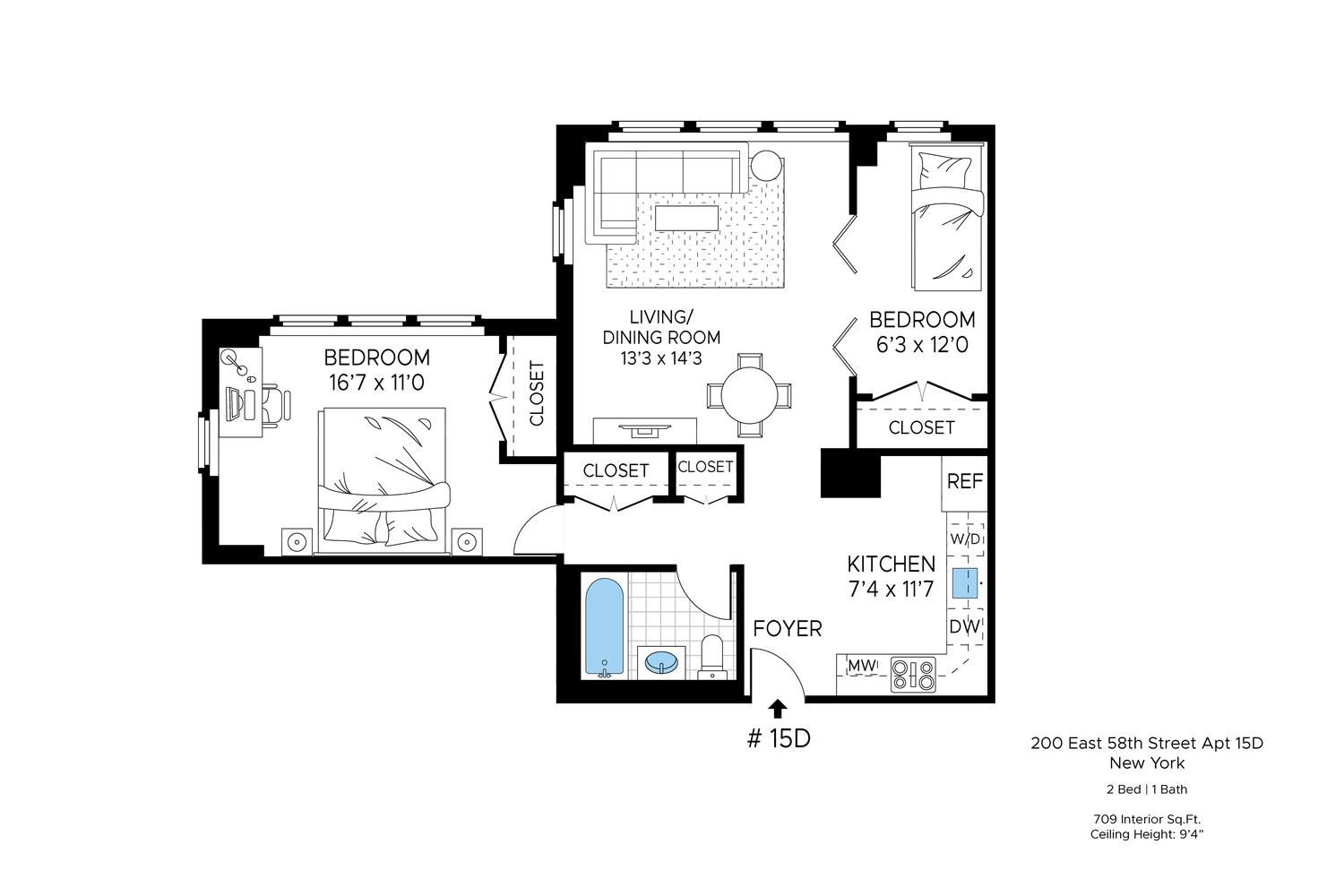 200 E 58TH Street 15D