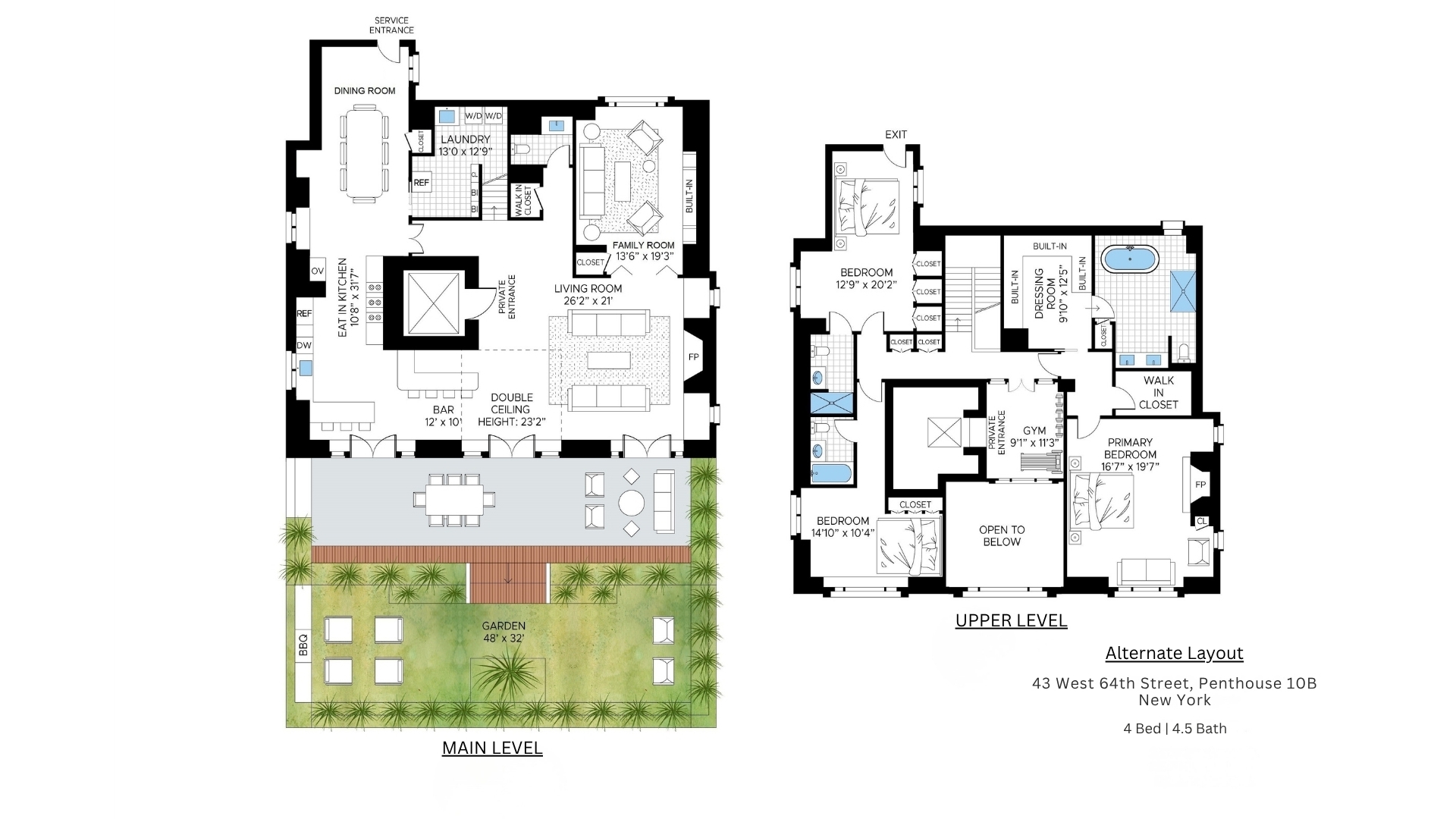 43 W 64TH Street PH10B
