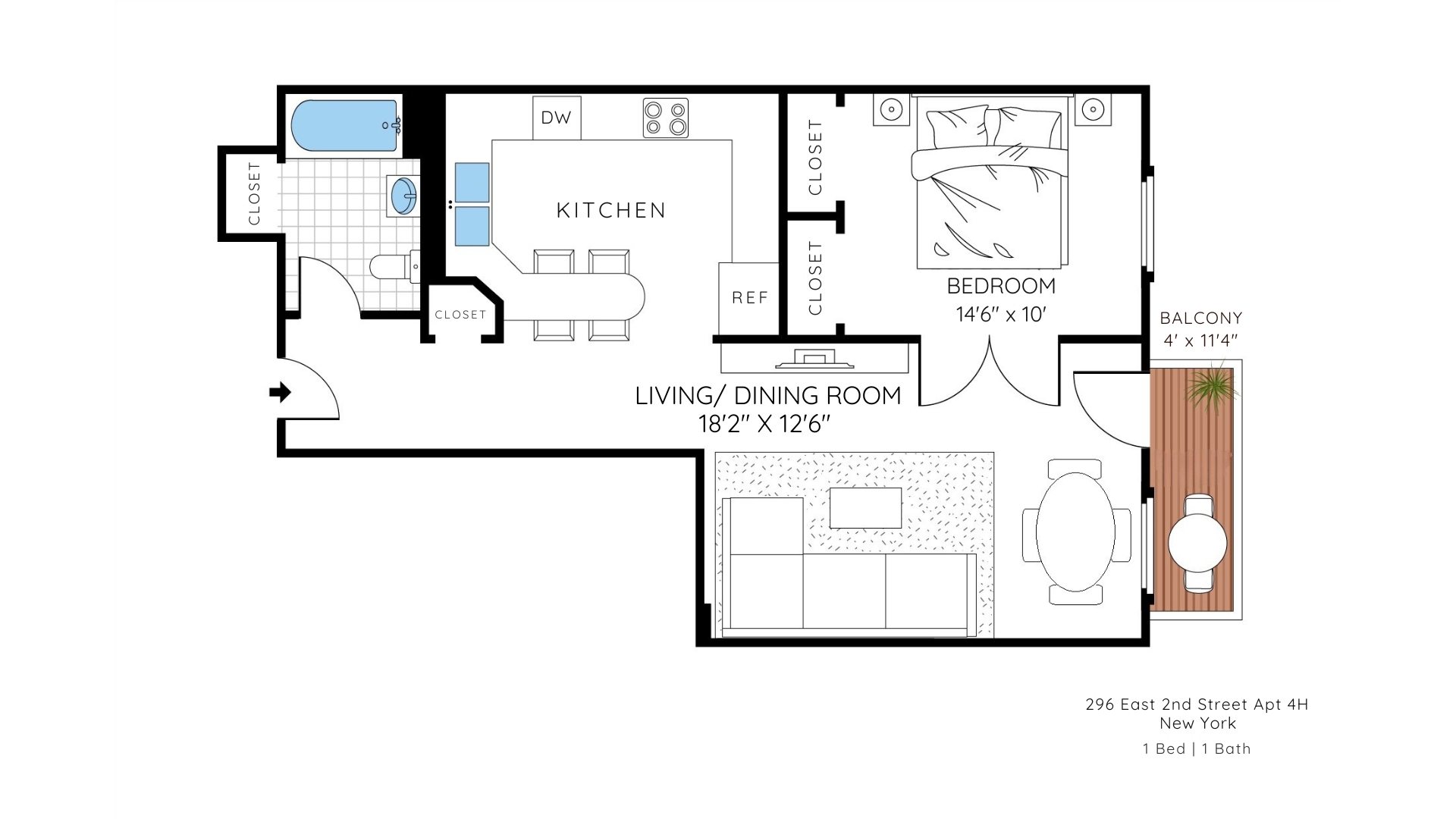 296 E 2ND Street 4H