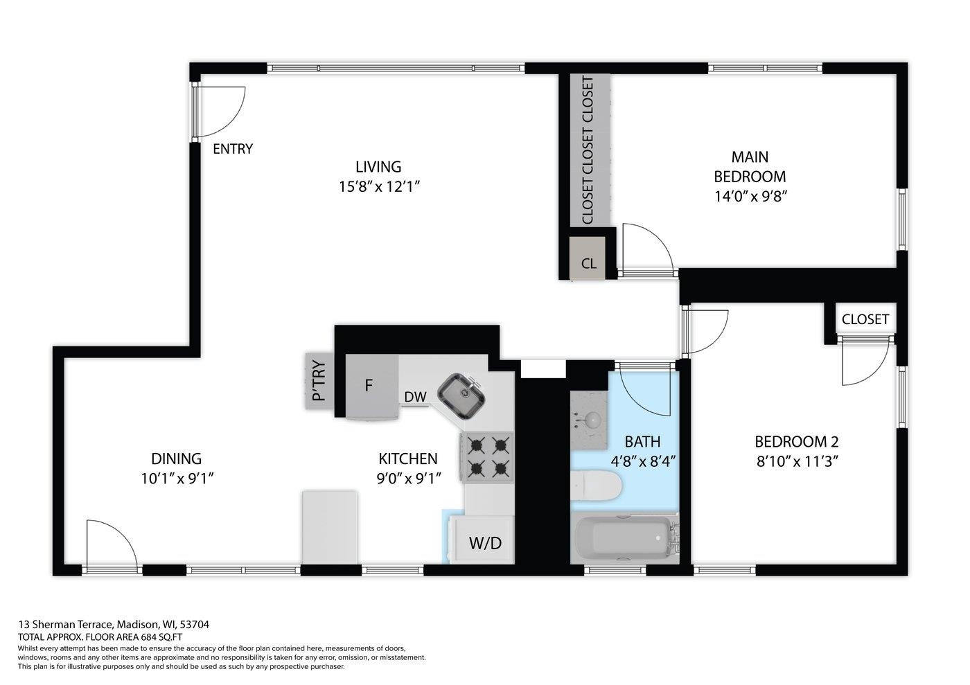 13 Sherman Terrace Unit: 1