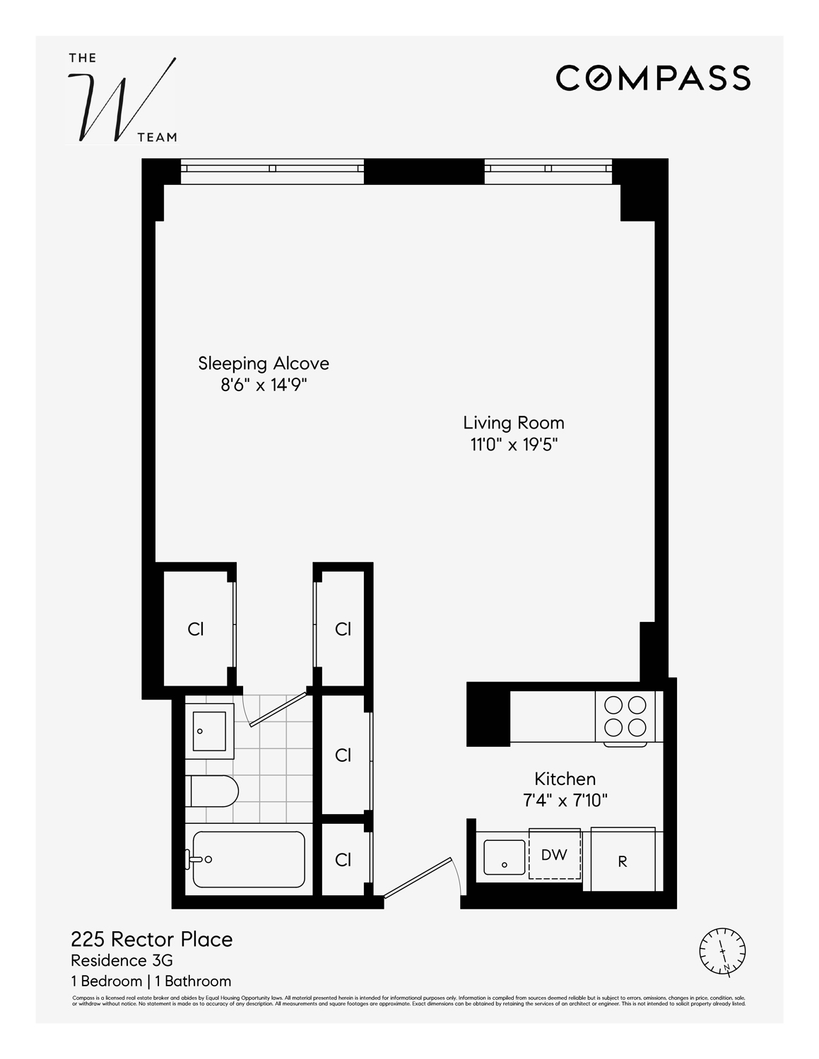 225 Rector Place 3G