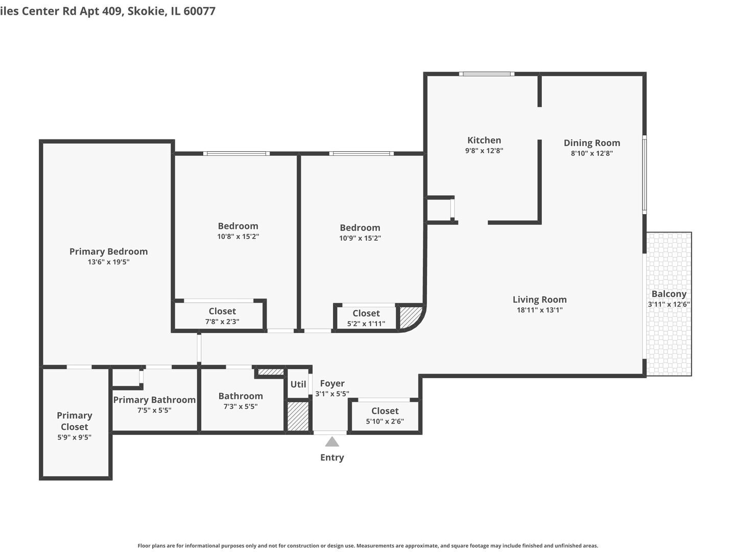 8225 N Niles Center Road N Unit: 309