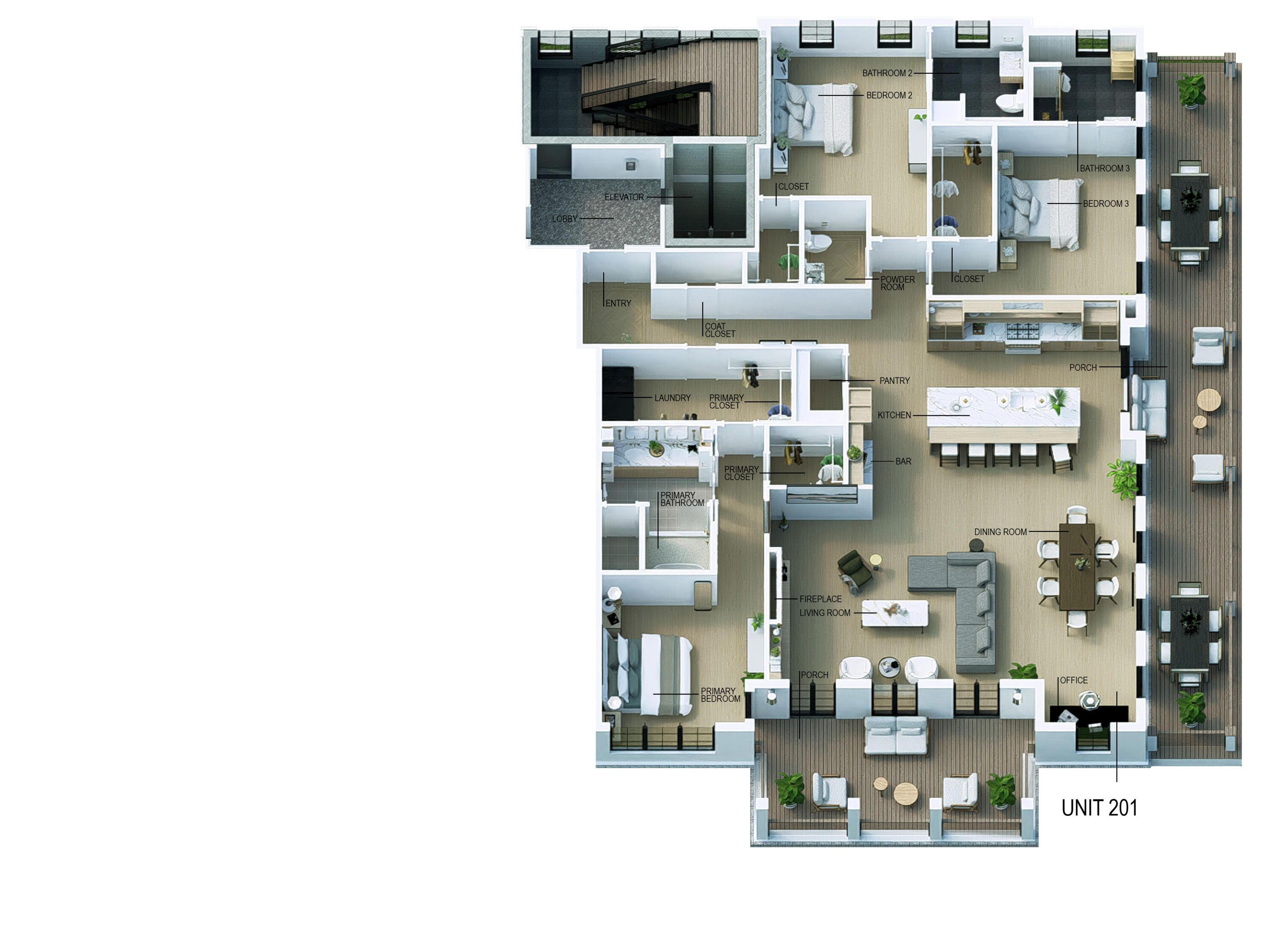 211 Seven Farms Drive # 201