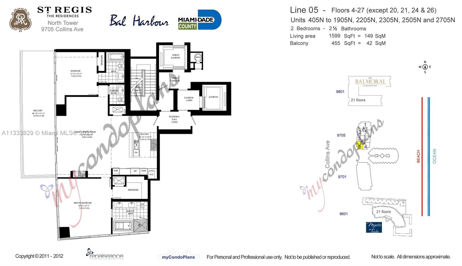 9705 Collins Ave # 605N