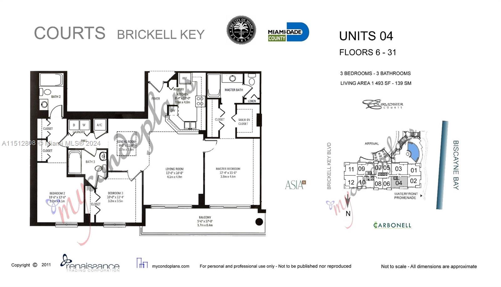 801 Brickell Key Blvd # 3004