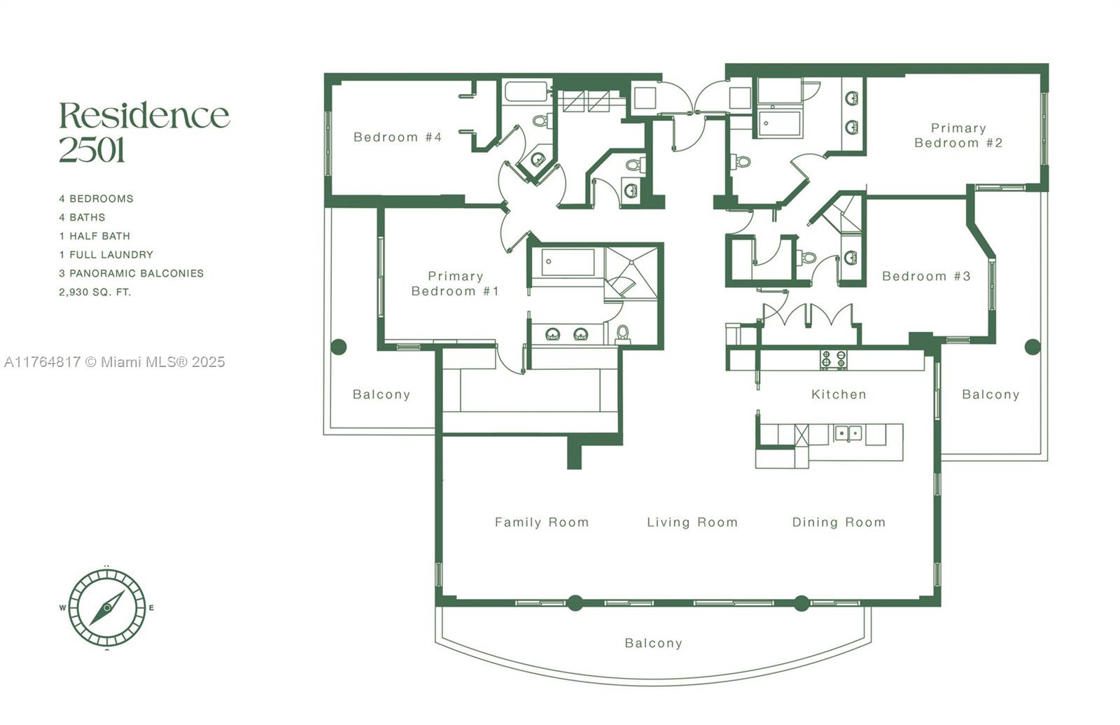 888 Brickell Key Dr # 2501