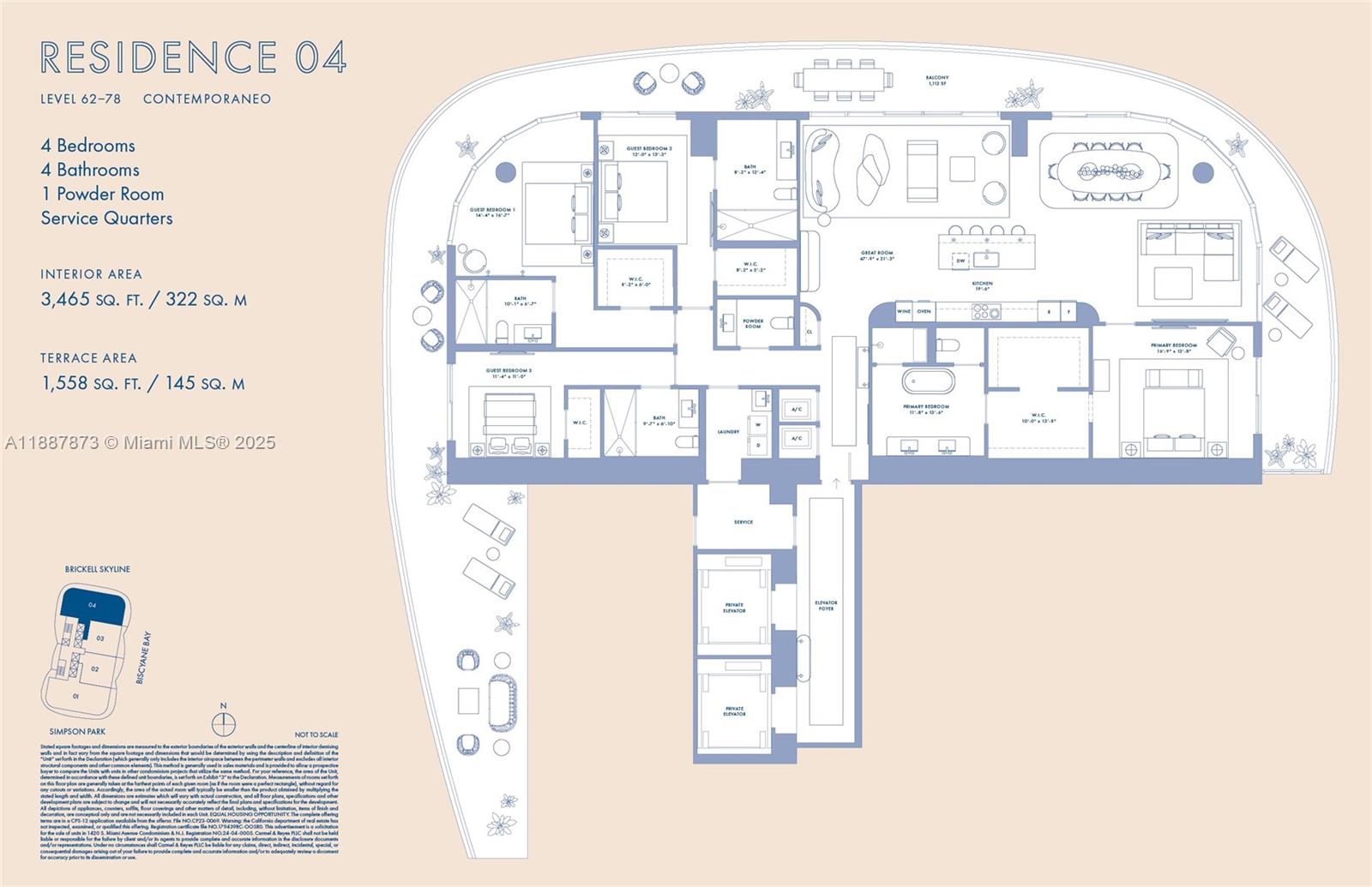 1420 S Miami Ave. Unit: 7204