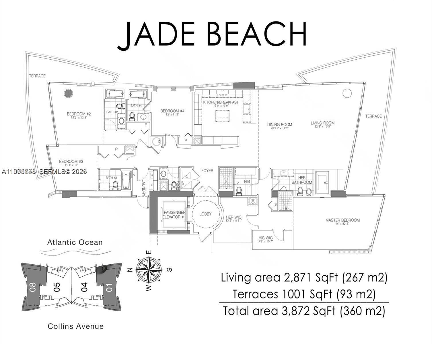 17001 Collins Ave # 4608