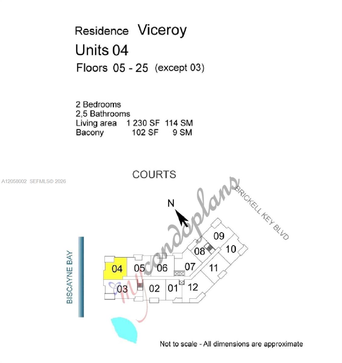 701 Brickell Key Blvd # 604