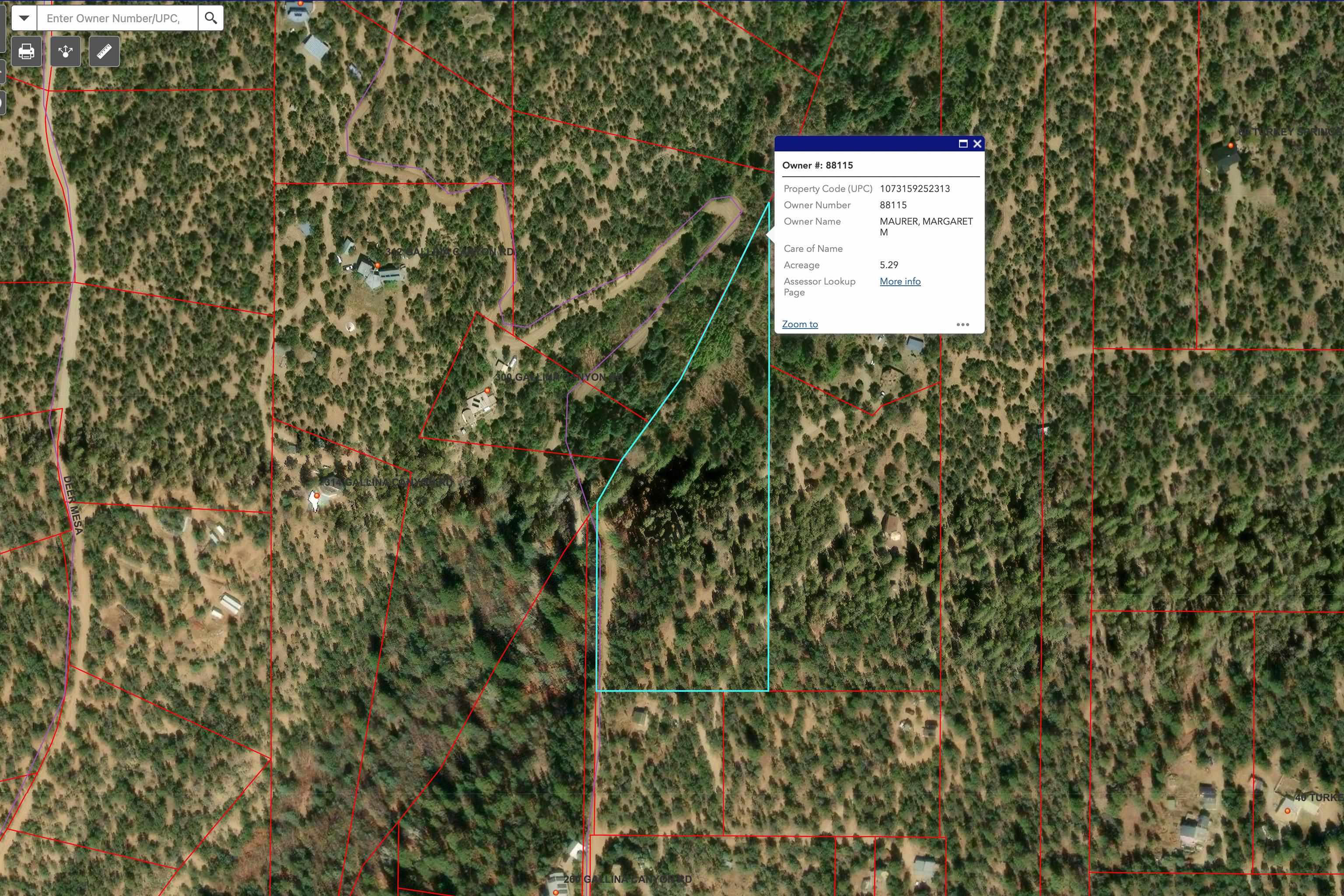 Tract B across 265 Gallina Canyon Rd
