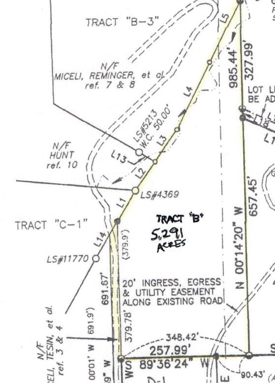 Tract B across 265 Gallina Canyon Rd