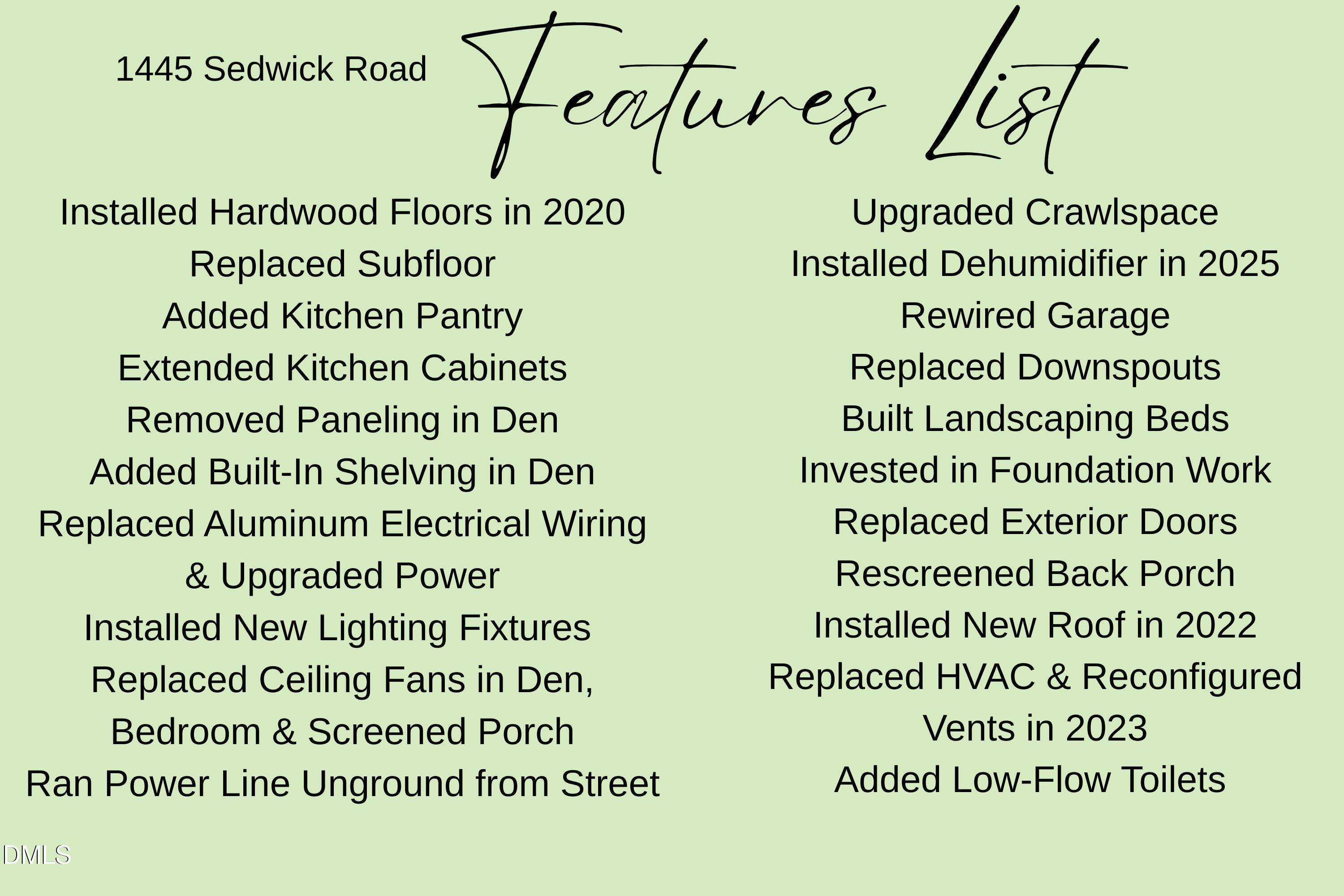 1445 Sedwick Road