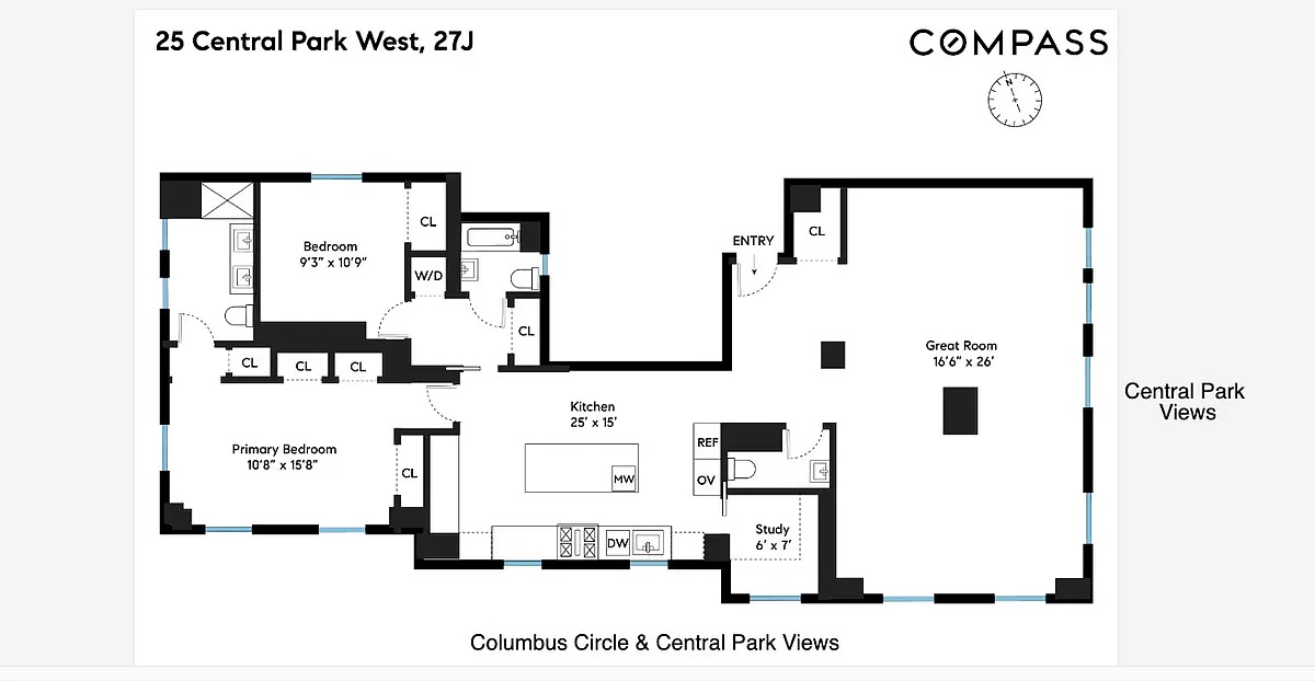 25 Central Park W 27J