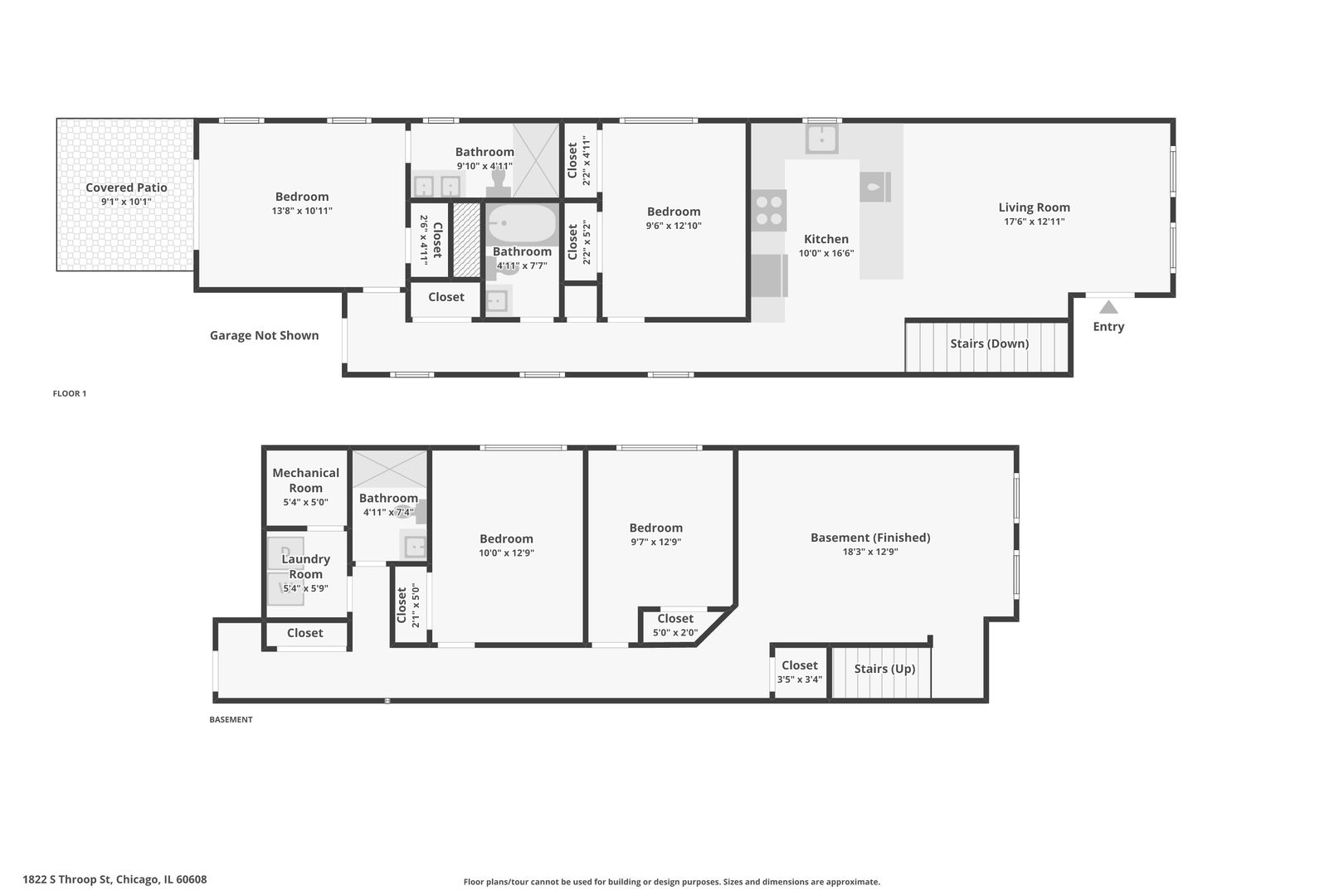 1822 S Throop Street Unit: 1