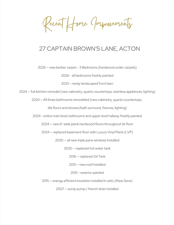 27 Captain Brown's Lane