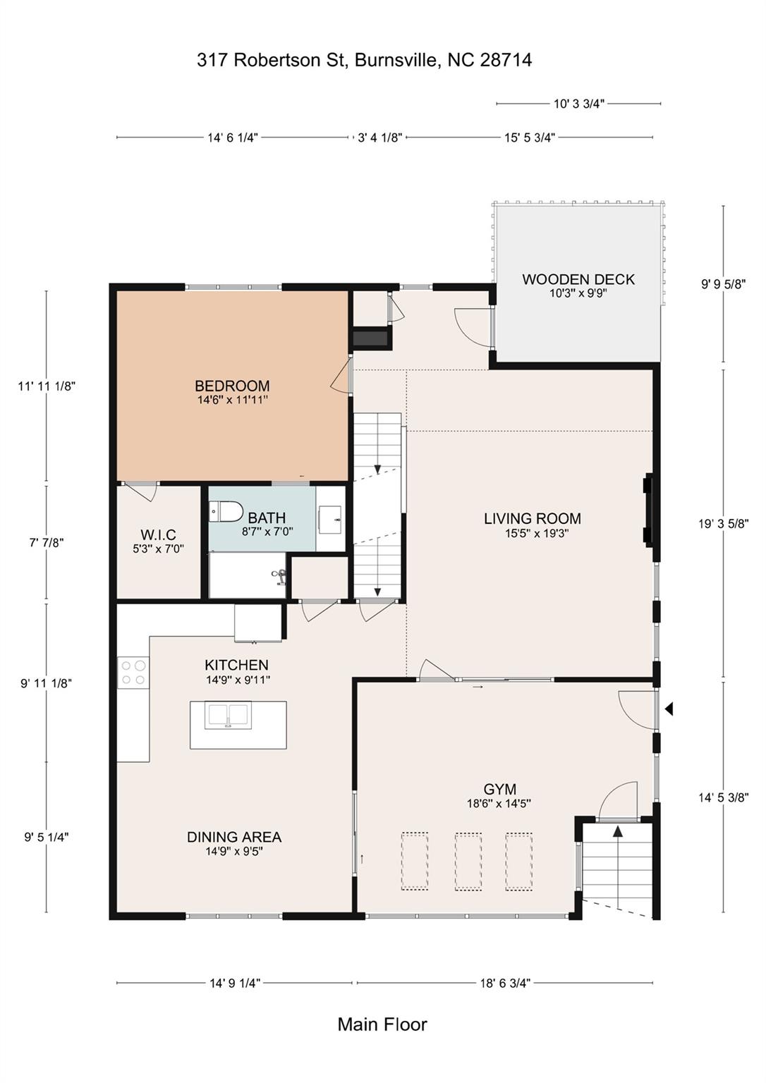 317 Robertson Street Unit: 1/K