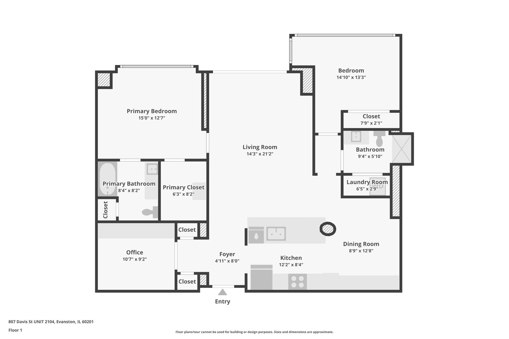 807 Davis Street Unit: 2104