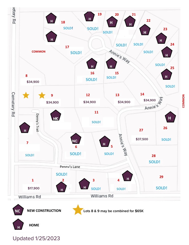 3409 Danny's Trail Unit: Lot # 9
