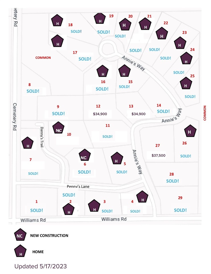 3415 Annie's Way Unit: Lot # 27