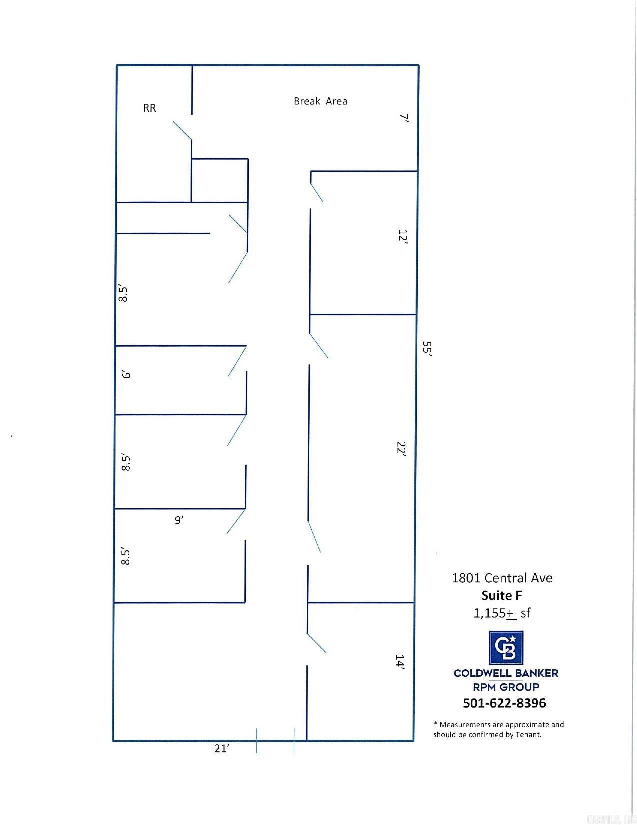 1801 Central Avenue Unit: Suite F