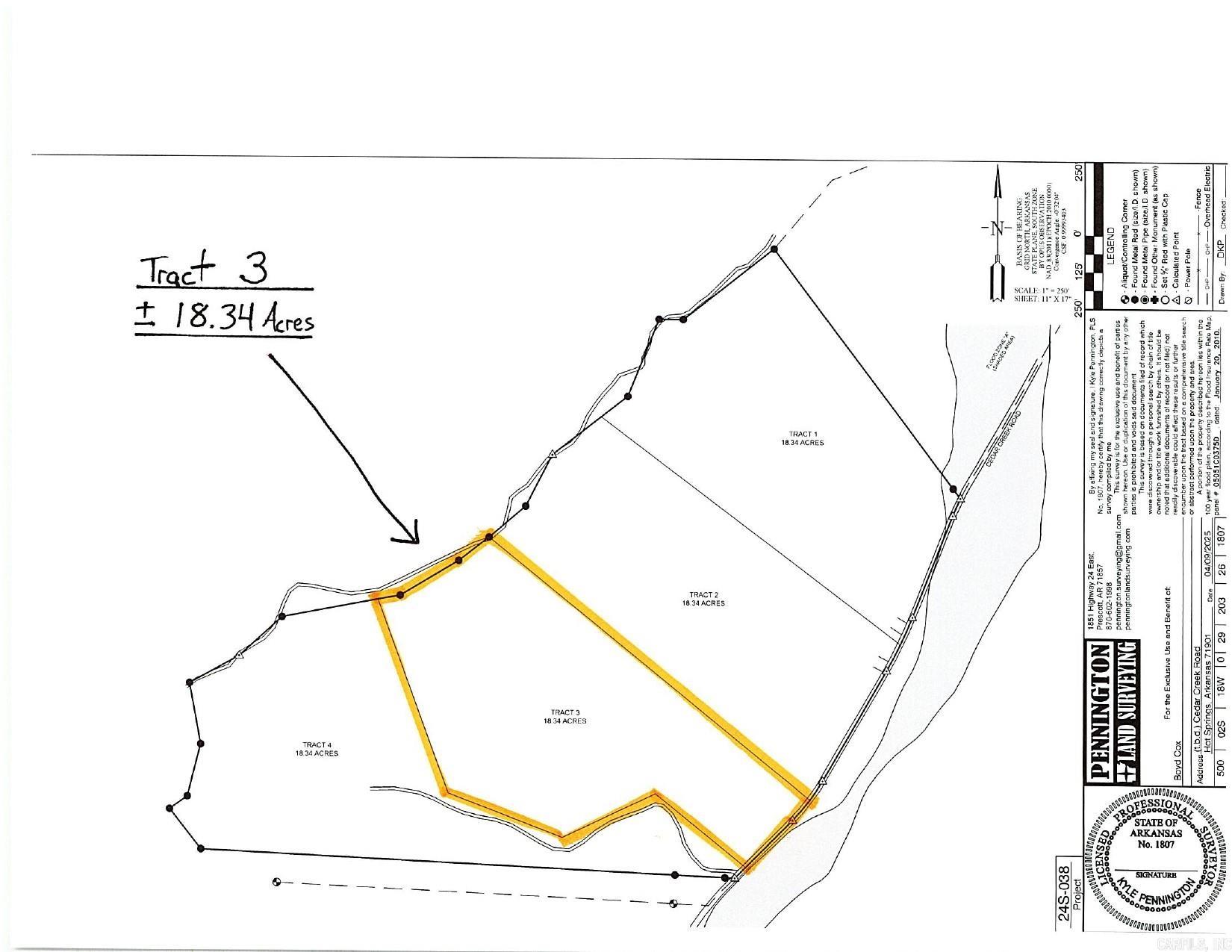 TBD Tract 3 Cedar Creek Road