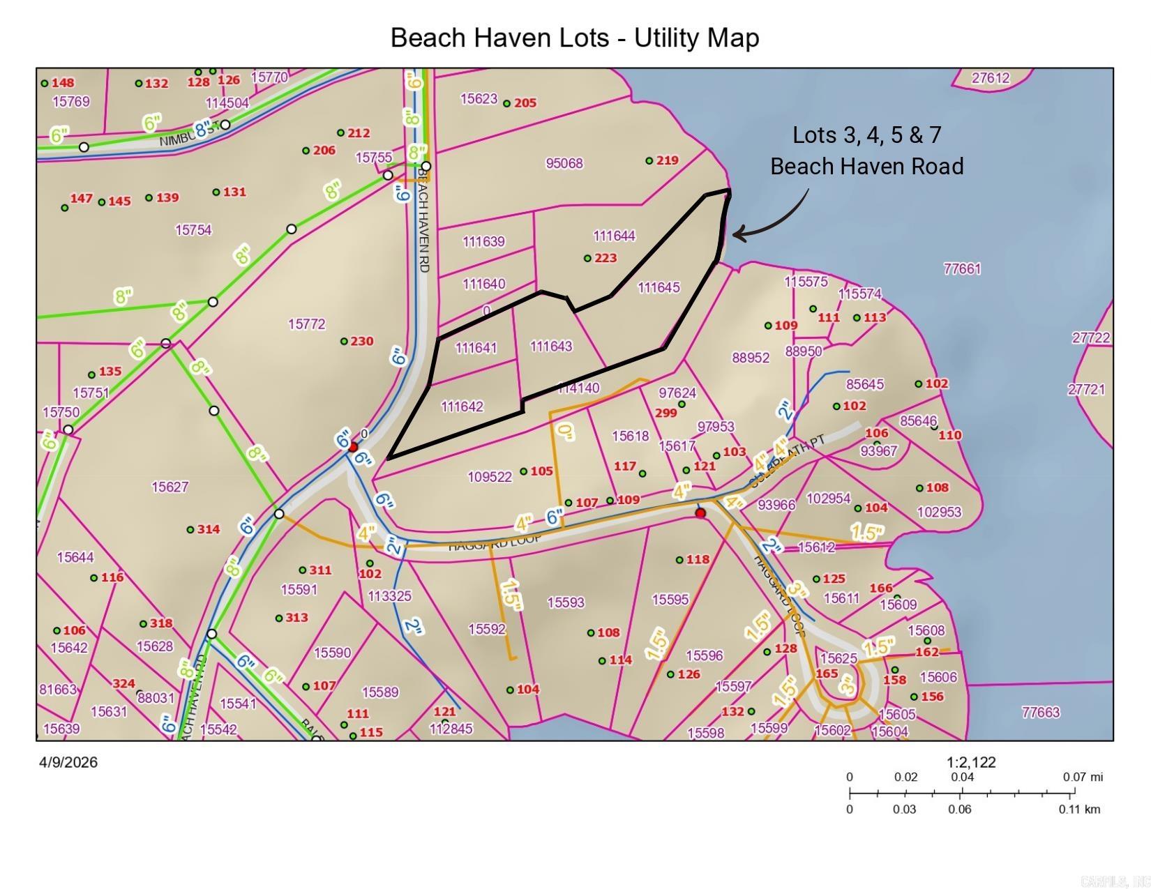 Lots 3,4,5 & 7 Beach Haven Road