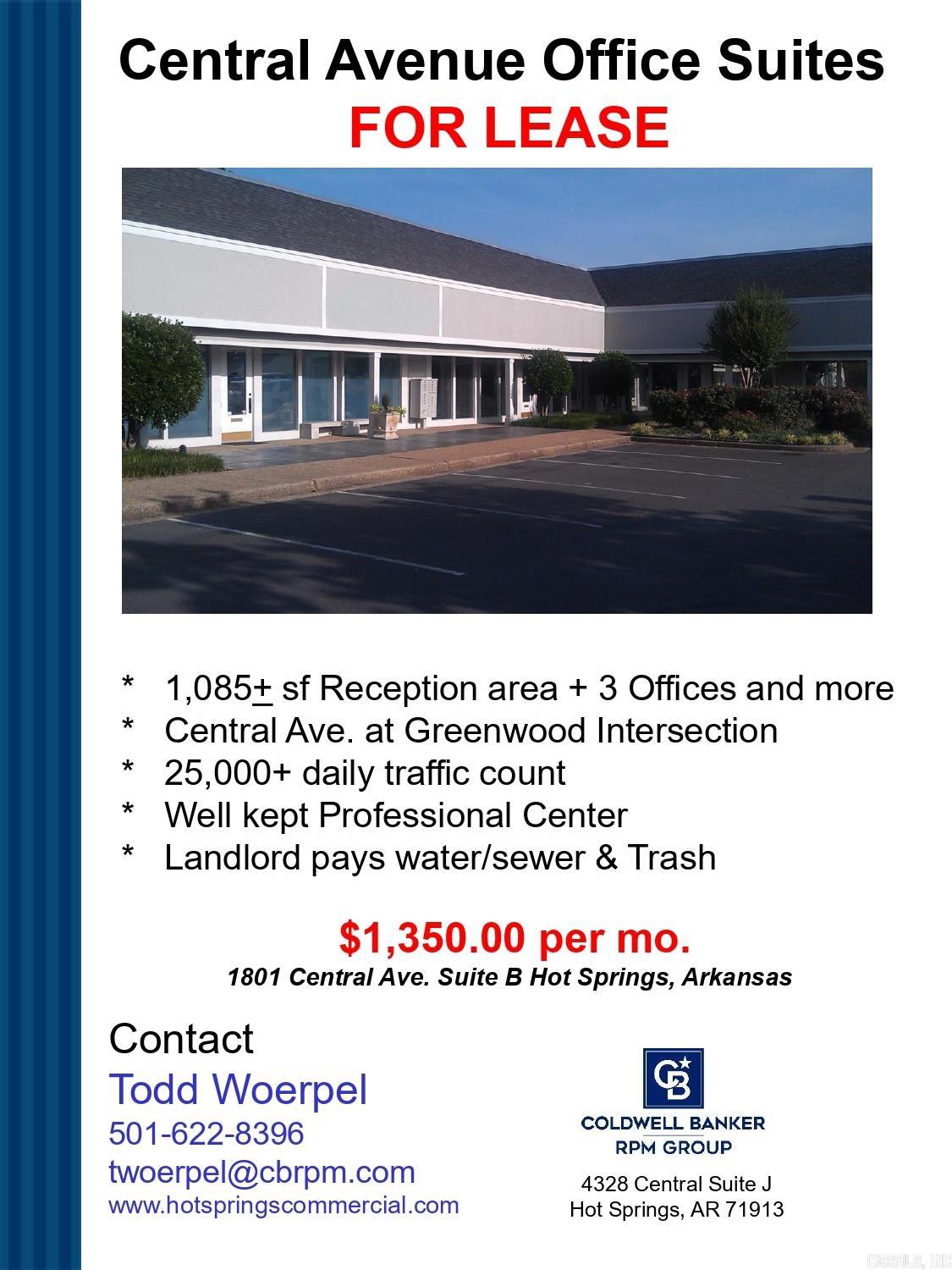 1801 Central Avenue Unit: Suite B