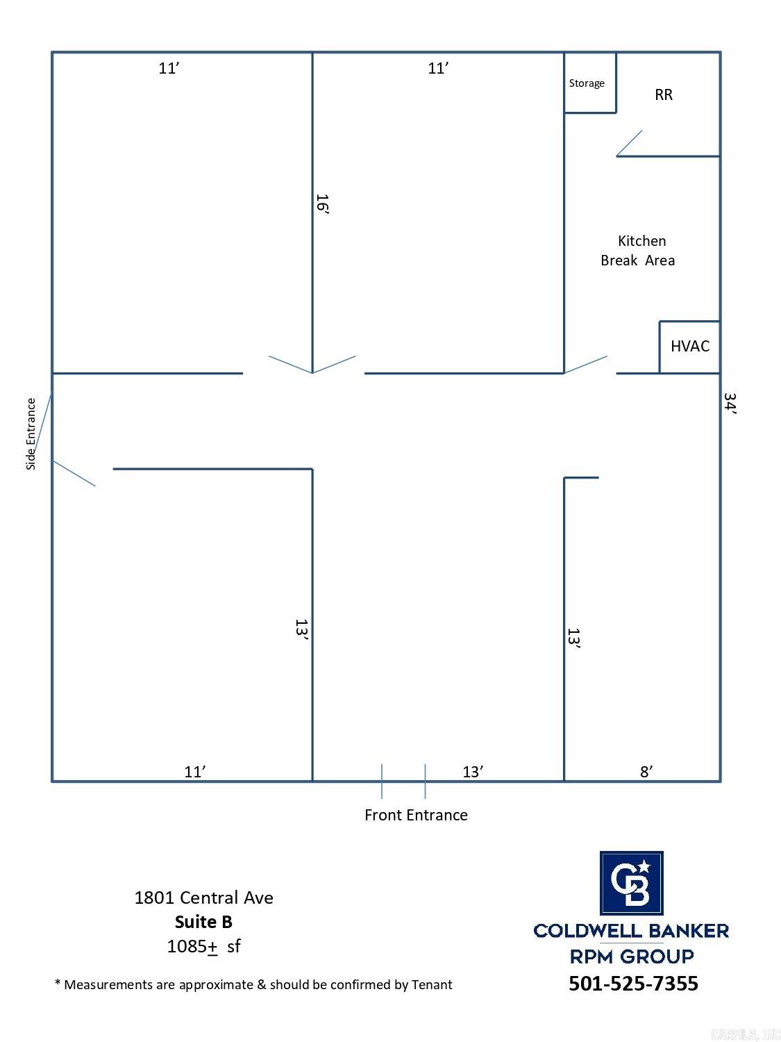 1801 Central Avenue Unit: Suite B