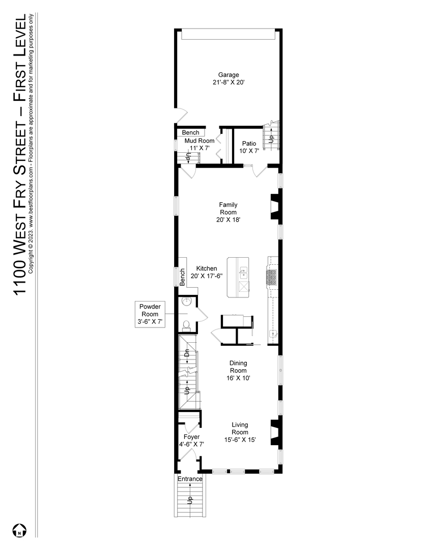 1100 W Fry Street