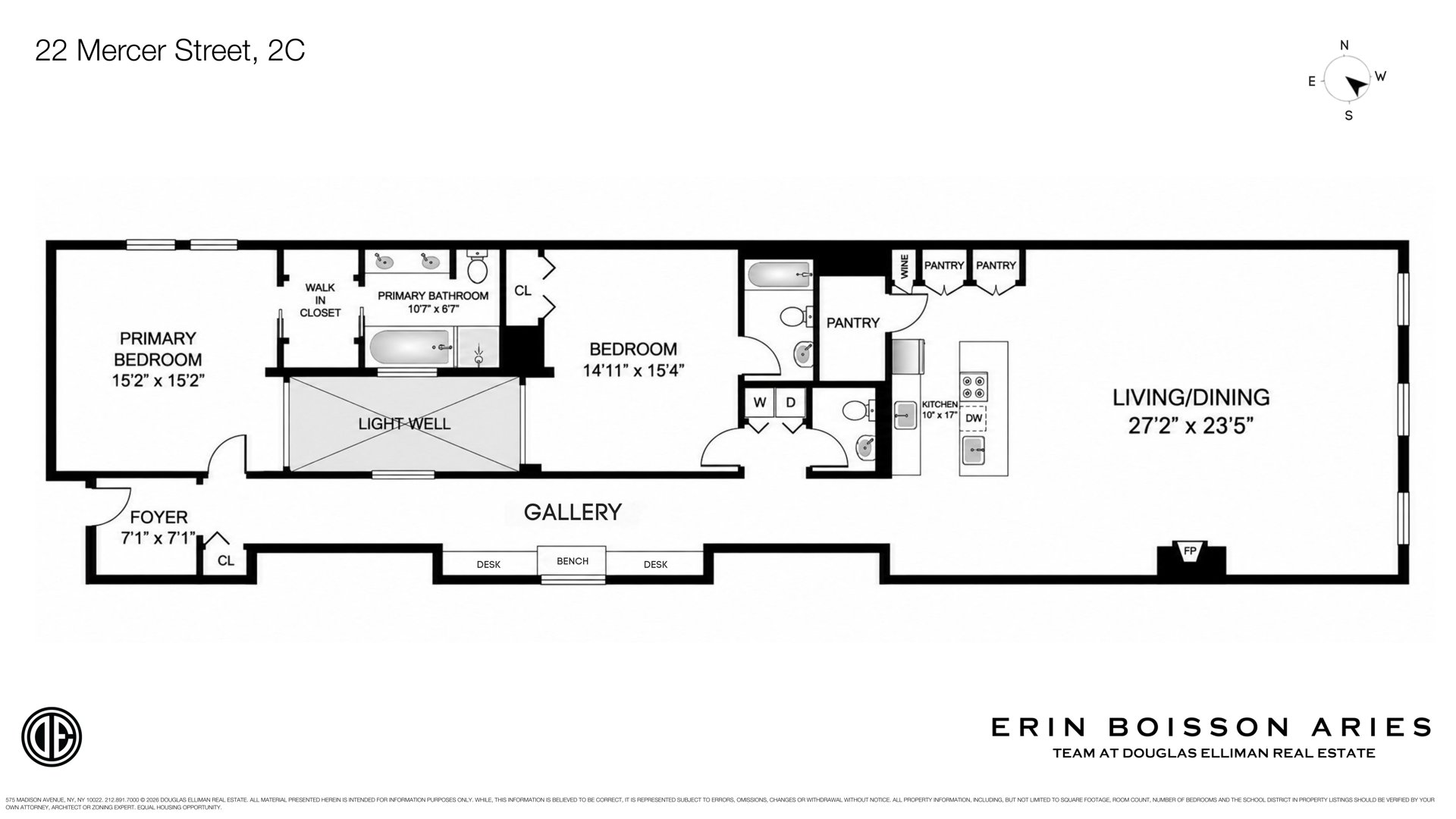 22 MERCER Street 2C