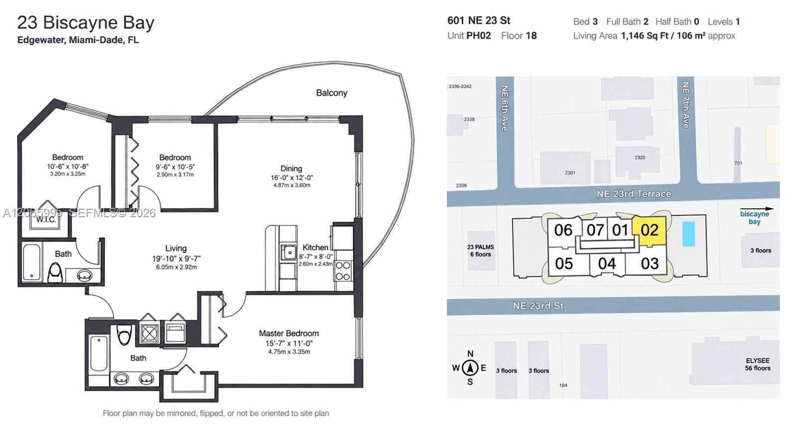 601 NE 23rd St Unit: PH02