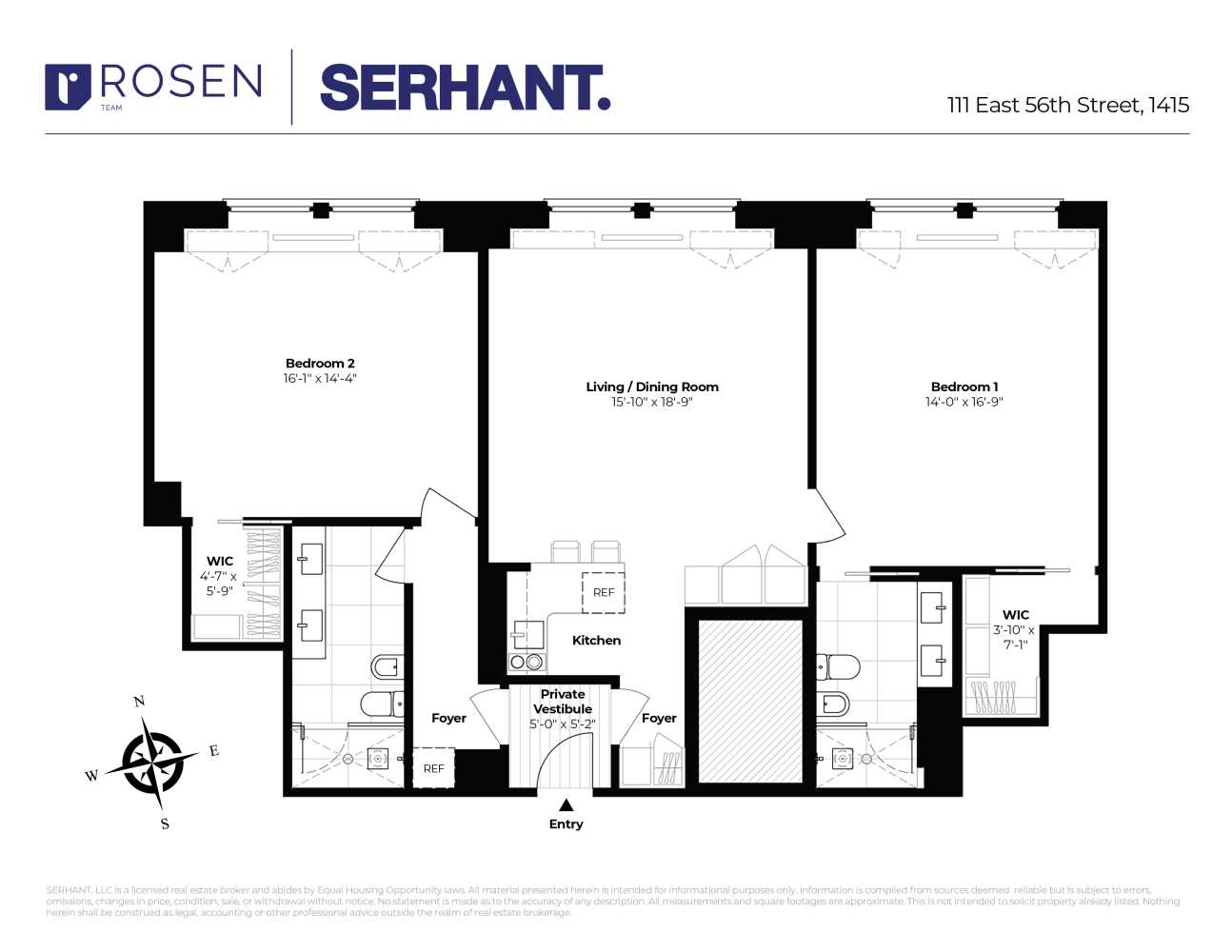 111 East 56th Street Unit: 1415