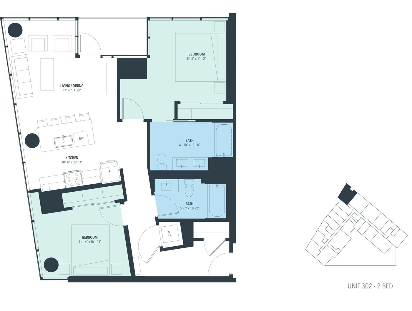 740 N Aberdeen Street Unit: 402