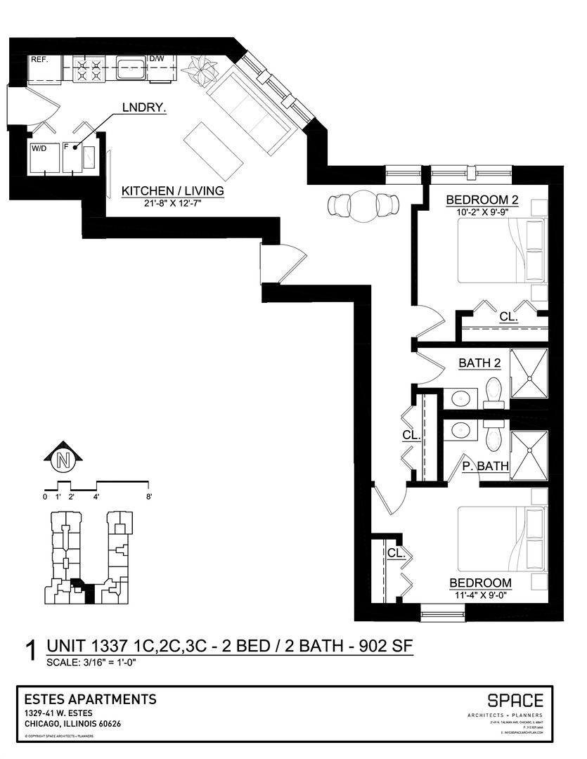 1337 W Estes Avenue Unit: 3C