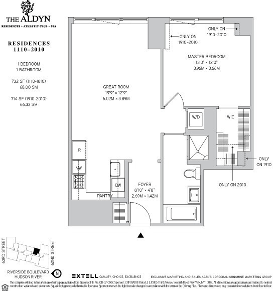 60 Riverside Boulevard 1410