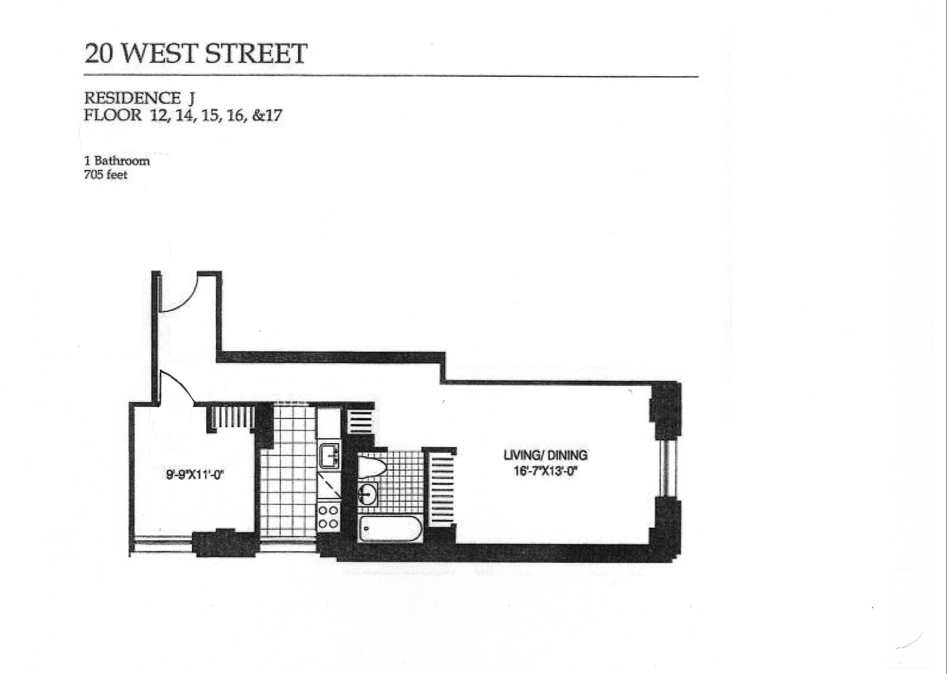 20 West Street 16-J