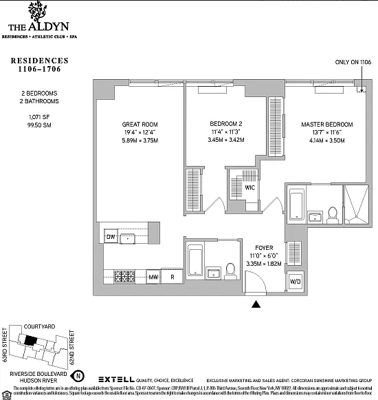 60 Riverside Boulevard 1106