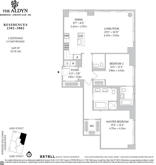 60 Riverside Boulevard 2802