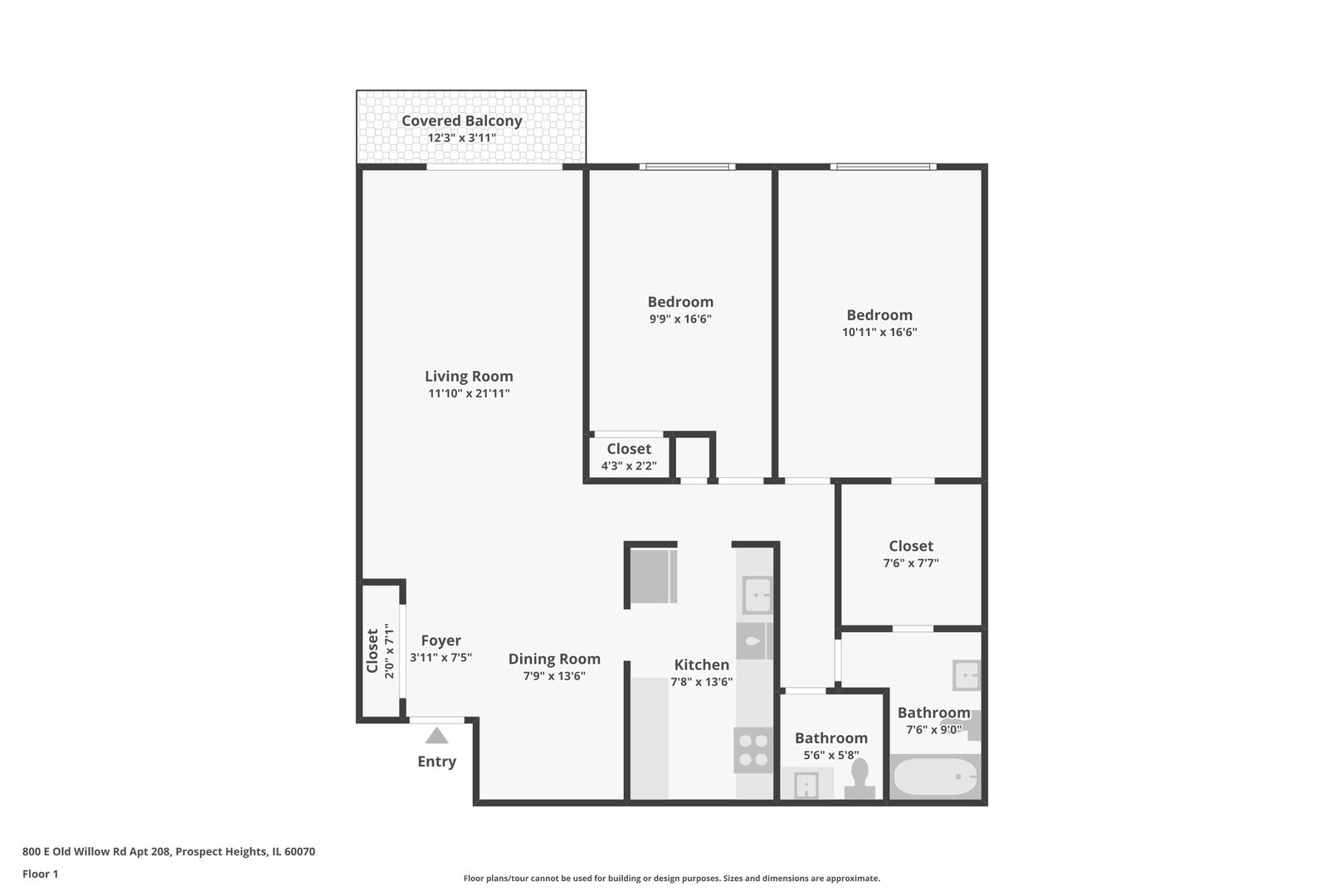 800 E Old Willow Road Unit: 208