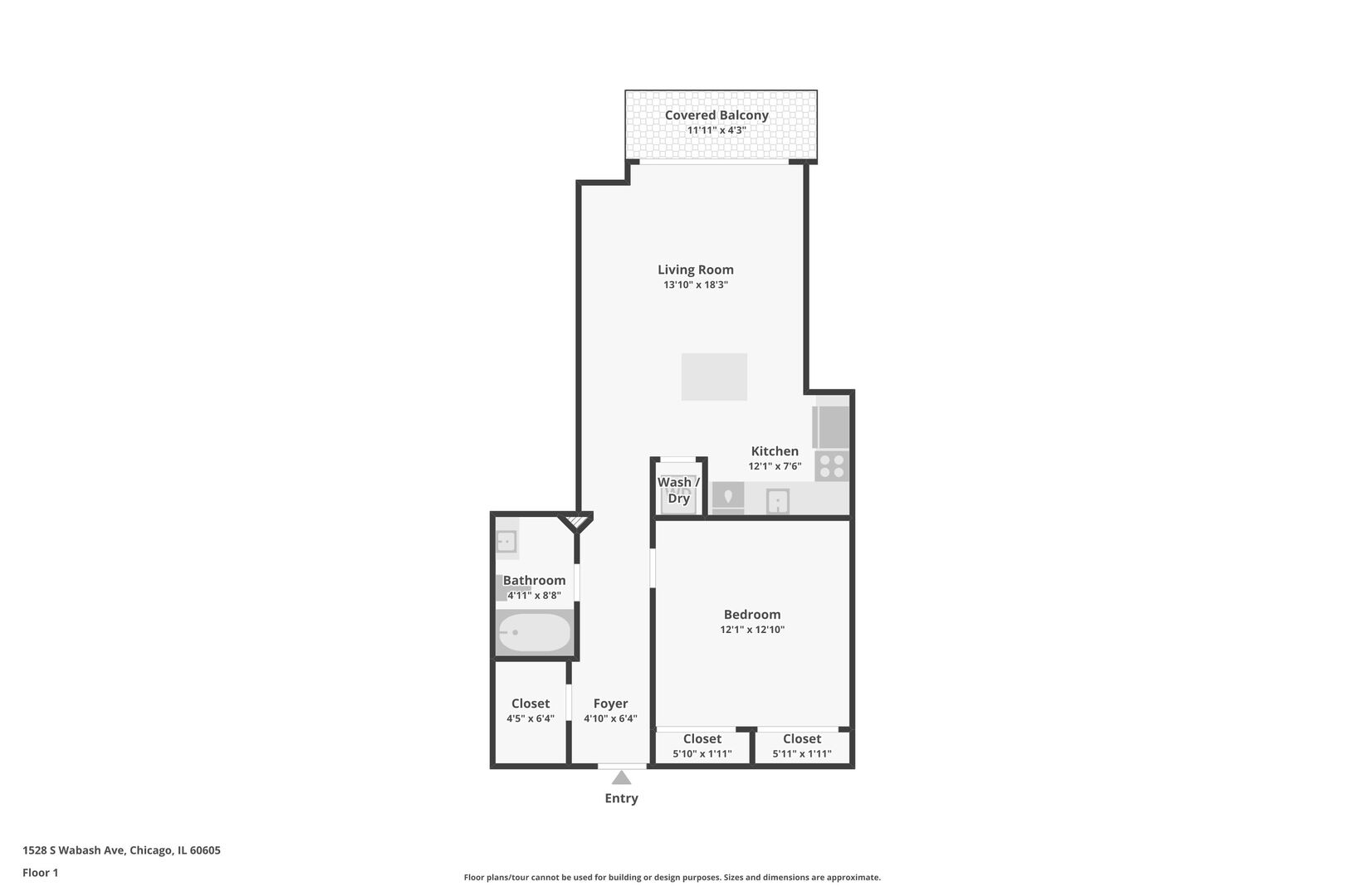 1528 S Wabash Avenue Unit: 405