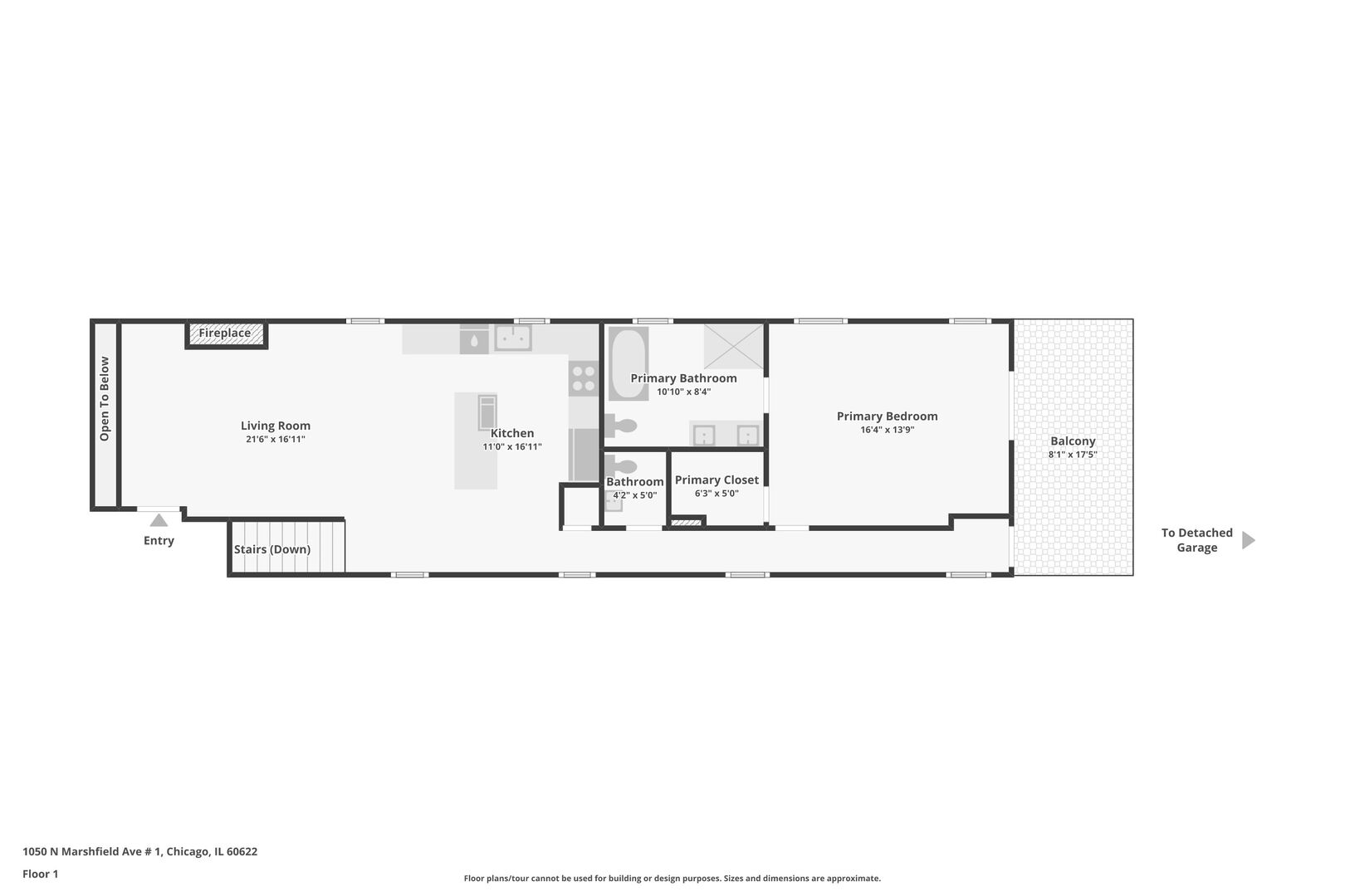 1050 N MARSHFIELD Avenue Unit: 1