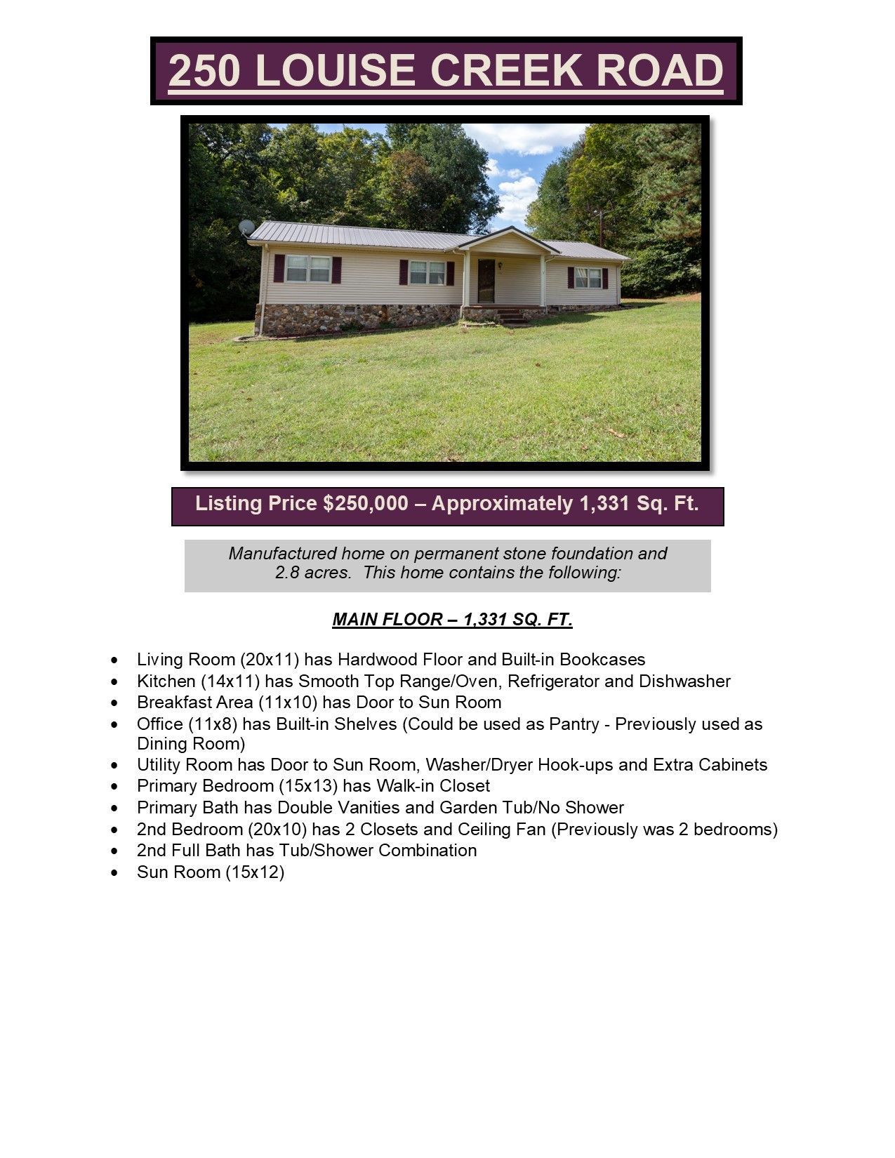 250 Louise Creek Road