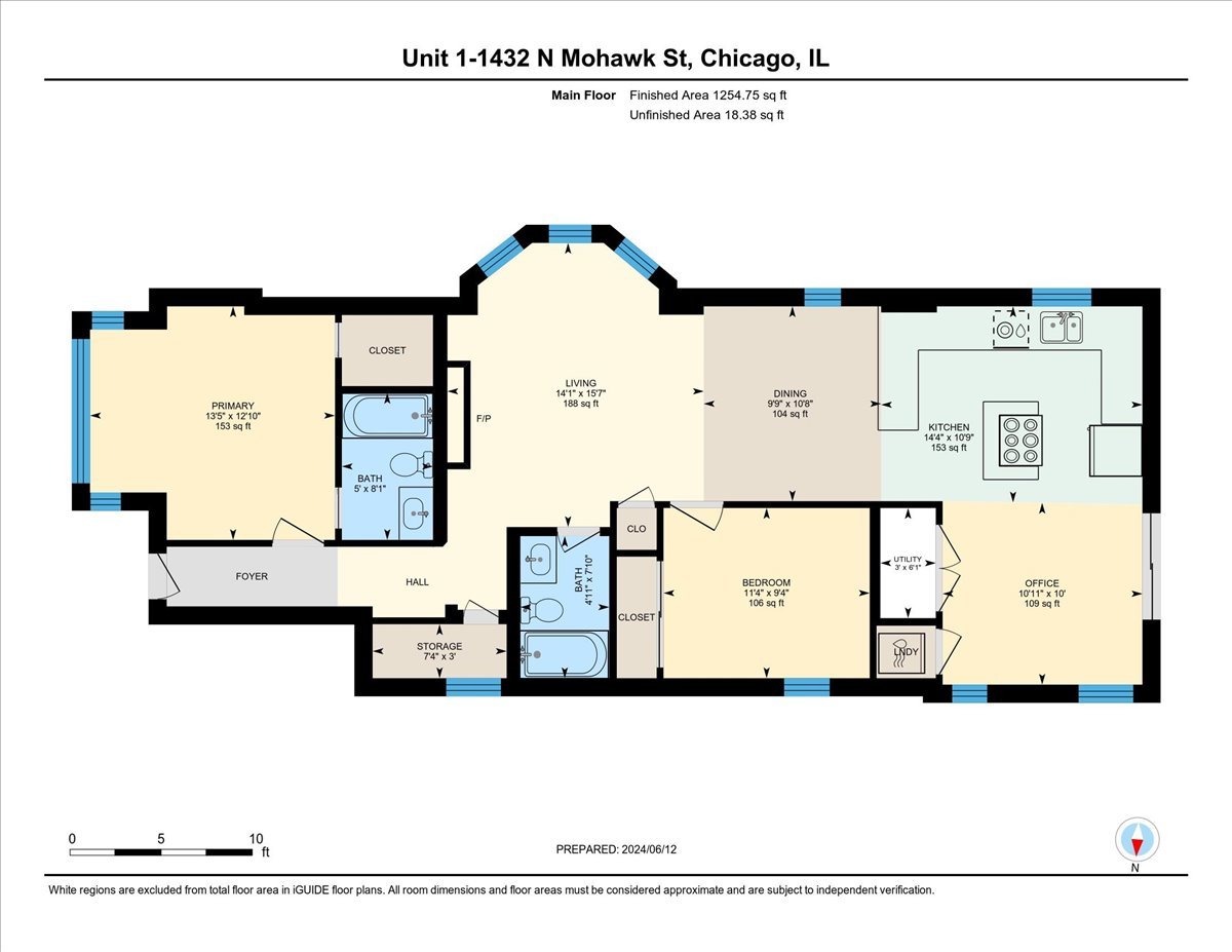 1432 N Mohawk Street Unit: 1