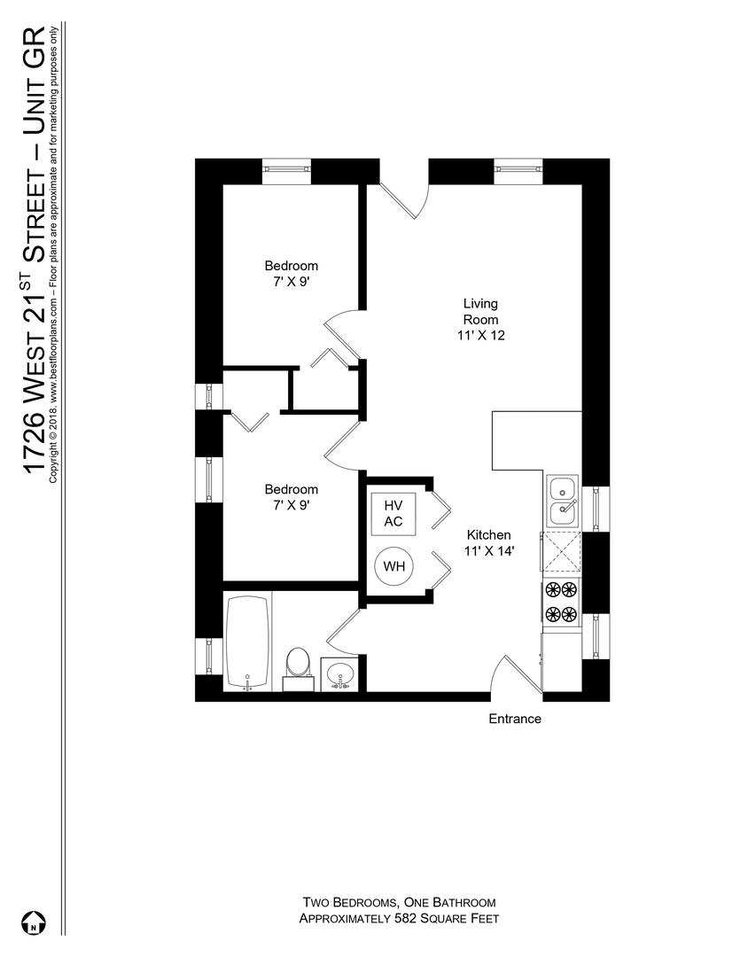 1726 W 21st Street Unit: GR