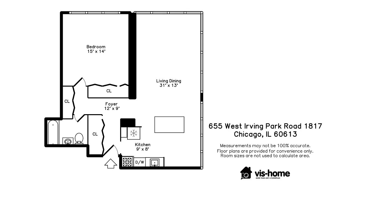 655 W Irving Park Road Unit: 1817