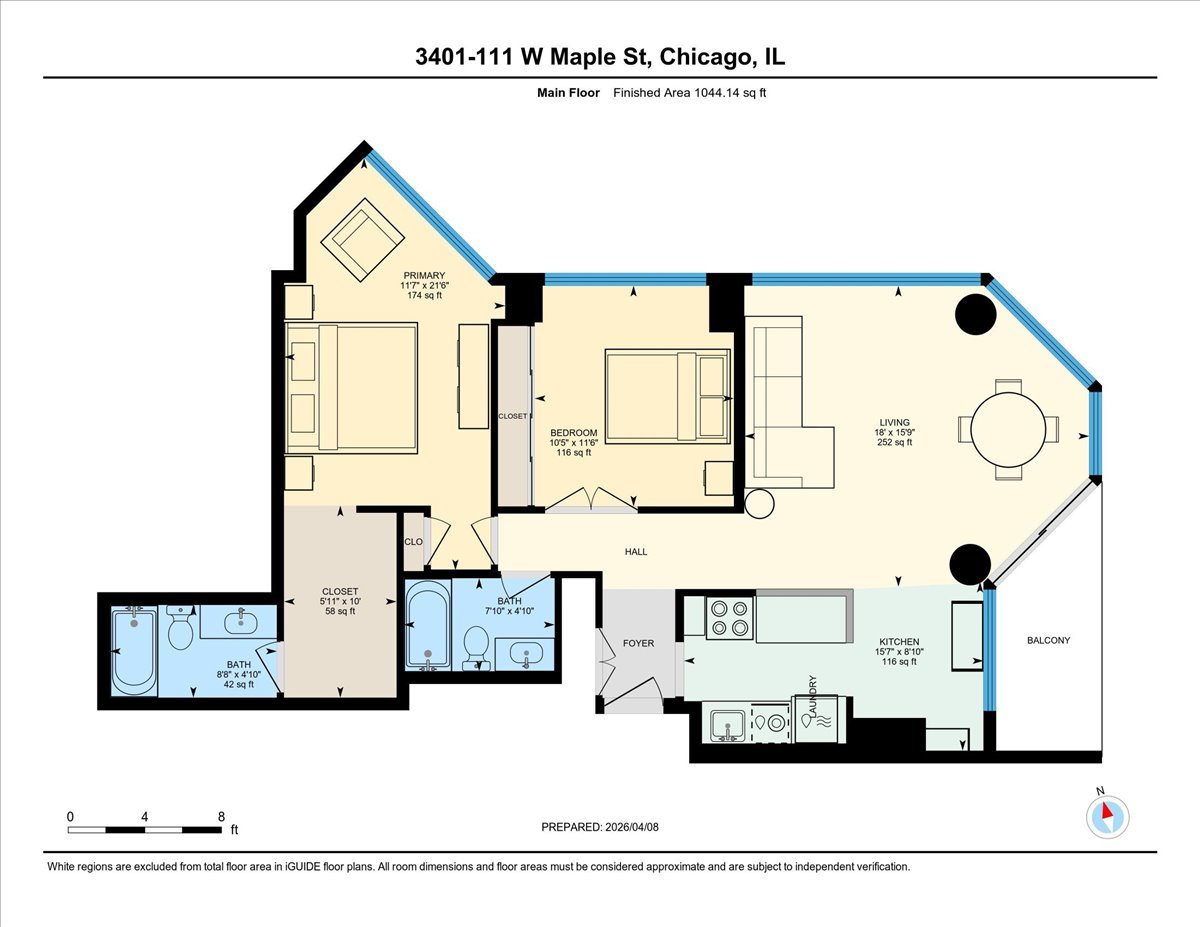 111 W Maple Street Unit: 3401