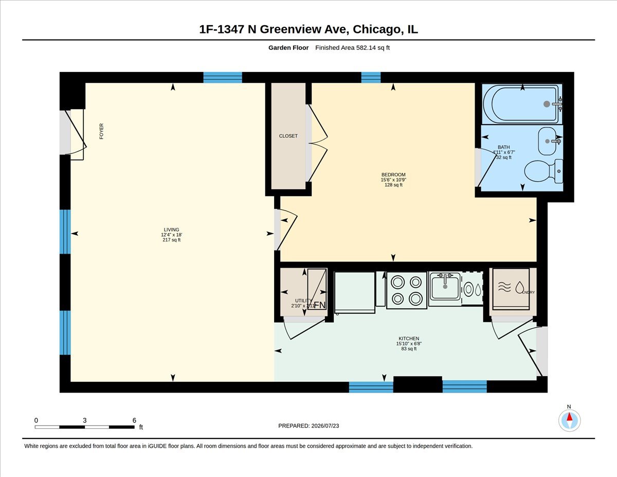 1347 N Greenview Avenue Unit: 1F