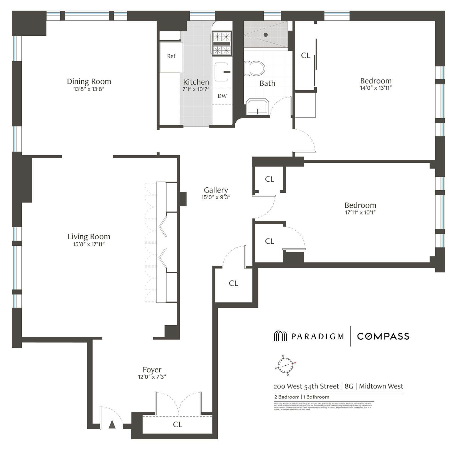 200 W 54th Street 8G
