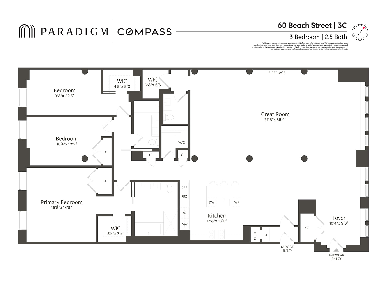 60 Beach Street 3C
