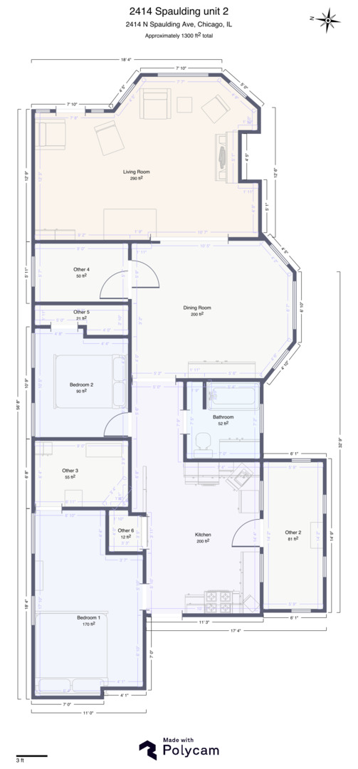 2414 N Spaulding Avenue Unit: 2f